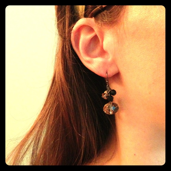 Smokey Quartz earrings from The Limited.