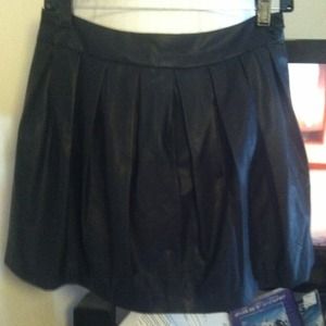 Faux leather pleated skirt from Forever21