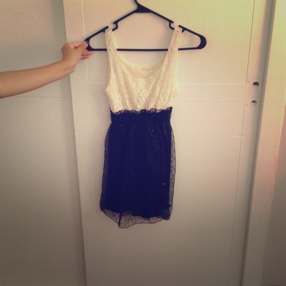 Vintage lace/sequined mini dress