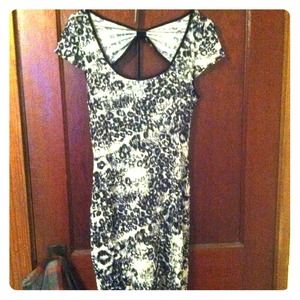 Charlotte Russe Dresses - Black and white leopard print dress -ON SALE! Charlotte Russe Dresses - Black and white leopard print dress -ON SALE!