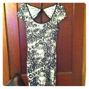 Black and white leopard print dress -ON SALE!