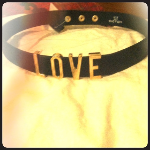 Forever 21 Accessories - Black 'love' belt Forever 21 Accessories - Black 'love' belt