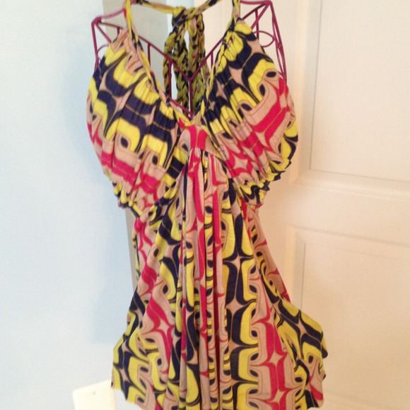 Multi-Color Halter Top - Picture 1 of 2