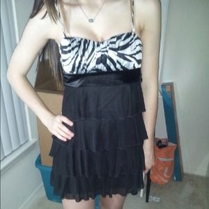 Zebra formal dress