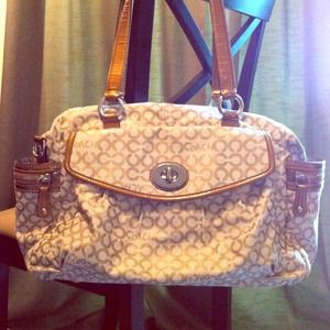 ❌SOLD❌Authentic Gold Coach Diaper Bag