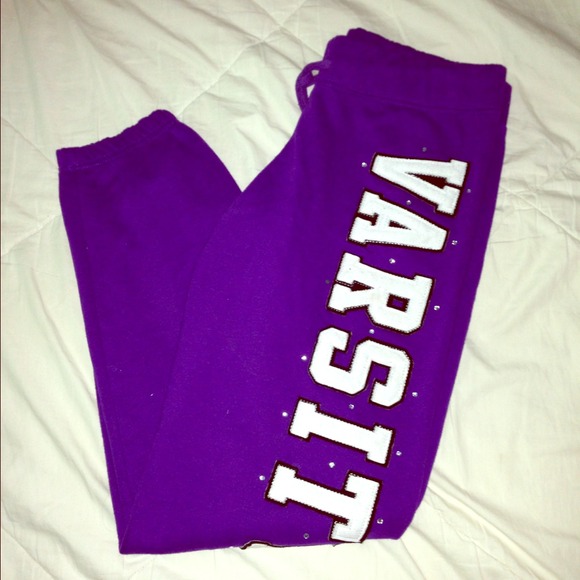 purple sweat pant