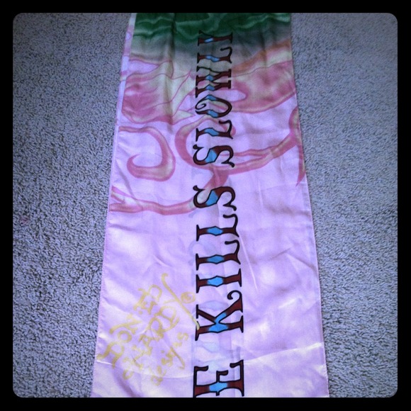 💢SOLD💢Ed Hardy Love Kills Slowly Scarf