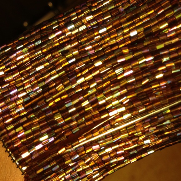 Brown iridescent bead set - Picture 2 of 3