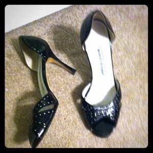 SOLD Black patten Manolo Blahniks