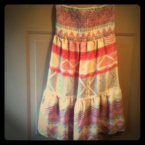 * gifted* American Eagle pink strapless tube dress