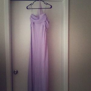 Lilac dress with scarf