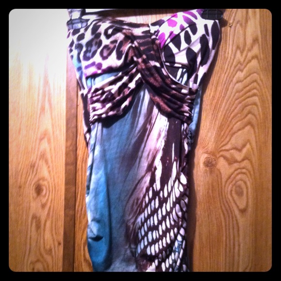 Animal print tube top