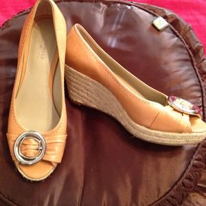 Tan or Camel colored wedges