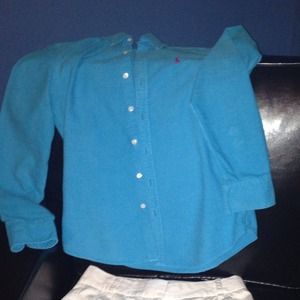 Womens Polo Oxford turquoise