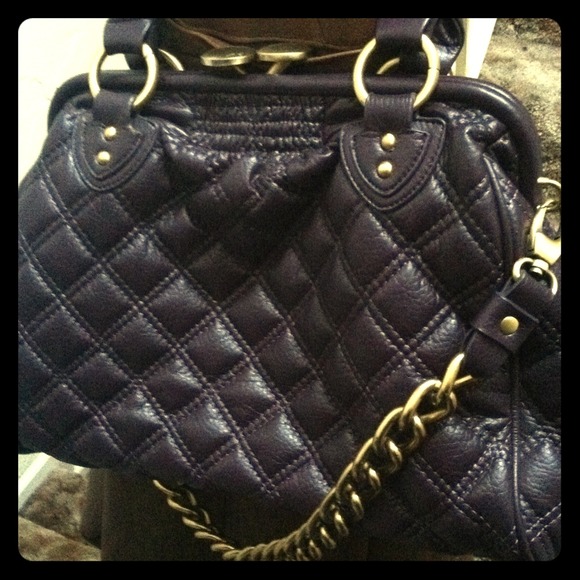 🚫 deep aubergine/plum and gold purse
