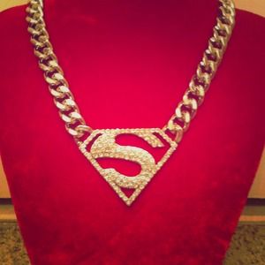 Superwoman necklace...Silver