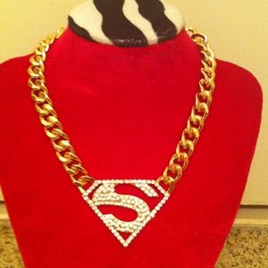 Superwoman necklace...Gold.