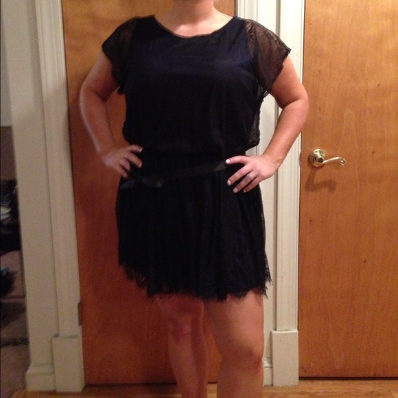 SOLD NWT Gorgeous little black lace dress
