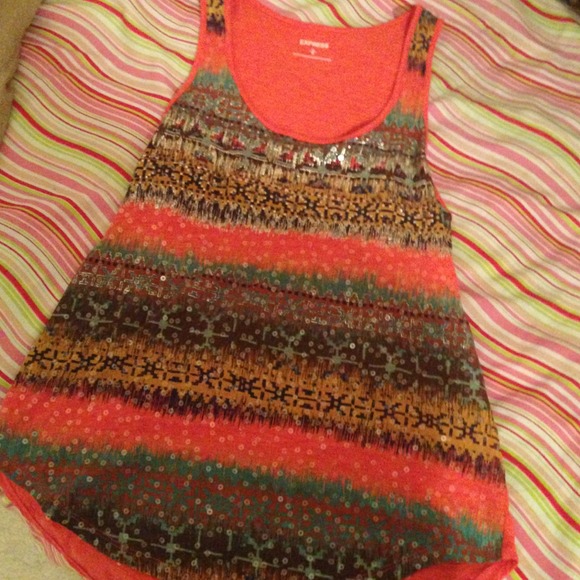 Express Tops - Orange top