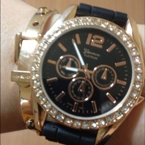 Rose gold watch