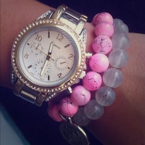 ✅REDUCED✅ Gold & Silver watch with Diamonds