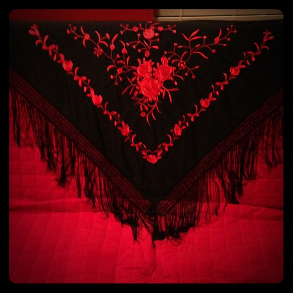 Embroidered wrap