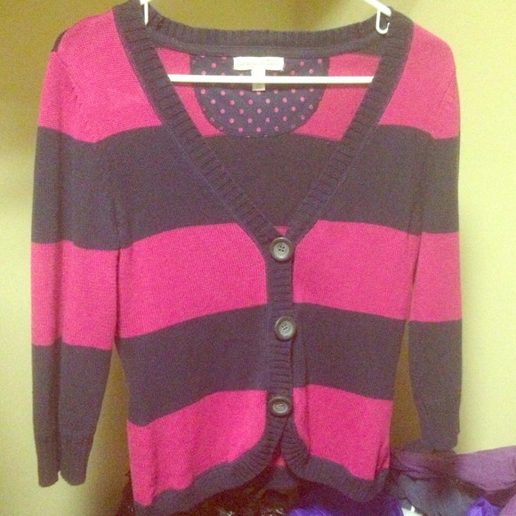 Aeropostale short striped sweater