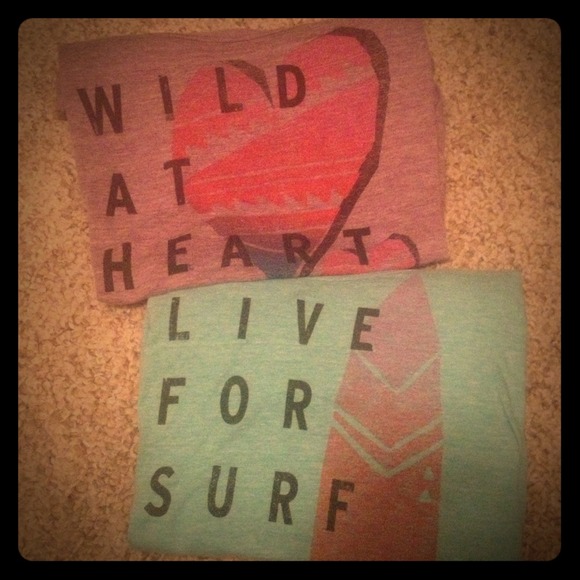 Two Roxy Tees - Picture 1 of 3