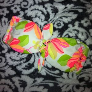 🚫RESERVED🚫VS floral bandeau swim top