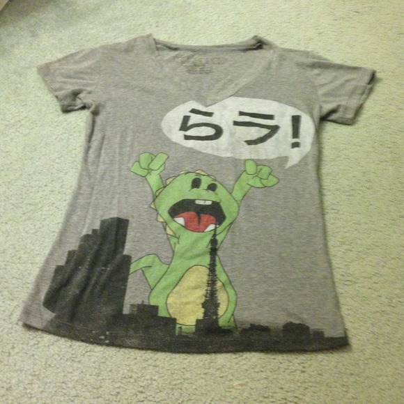 Quirky Godzilla Cartoon Graphic T-Shirt from UO