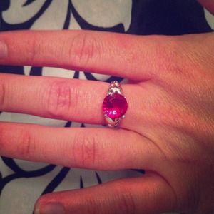 Sterling Silver Pink Ring