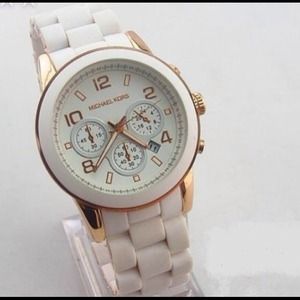 Women's, Men's, White/Gold Watch