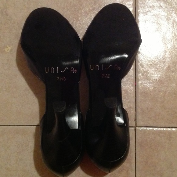 Unisa Leather Peep Toe Pumps Shoes Size 7 1/2B - Picture 4 of 4