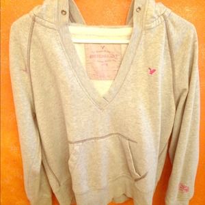 💋American eagle v neck hoodie