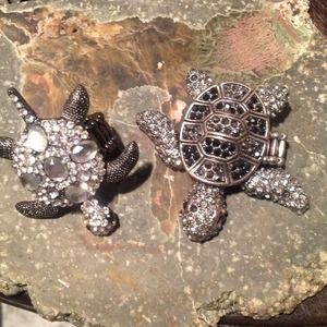 Turtle BLING Rings💎🐢🐢💎 STATEMENT PIECES 💎🐢🐢