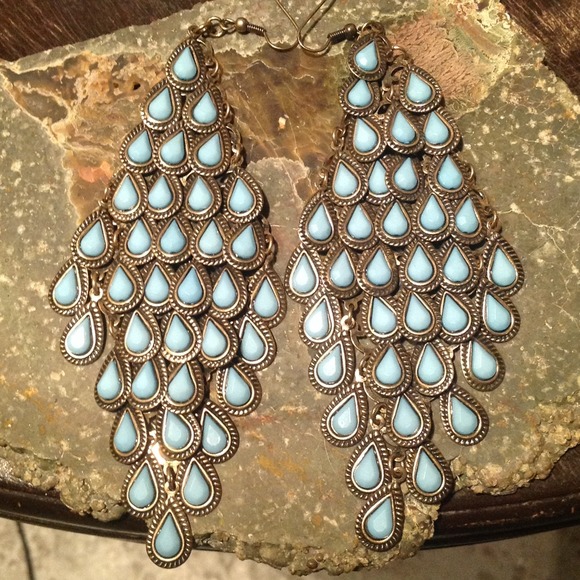 VINTAGE Dangling Turquoise Earrings 💎NWOT💎