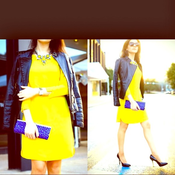 HOLD Banana Republic Yellow Shift Dress 10