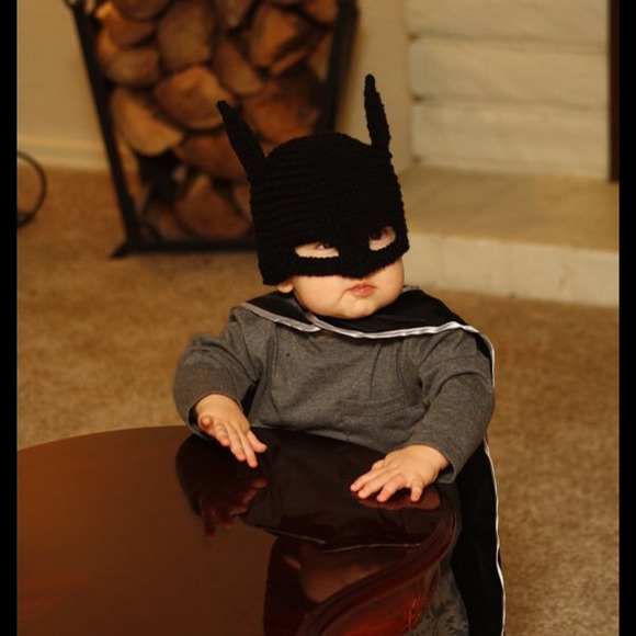 Newborn size batman beanie