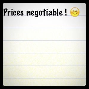 Negotiable!!