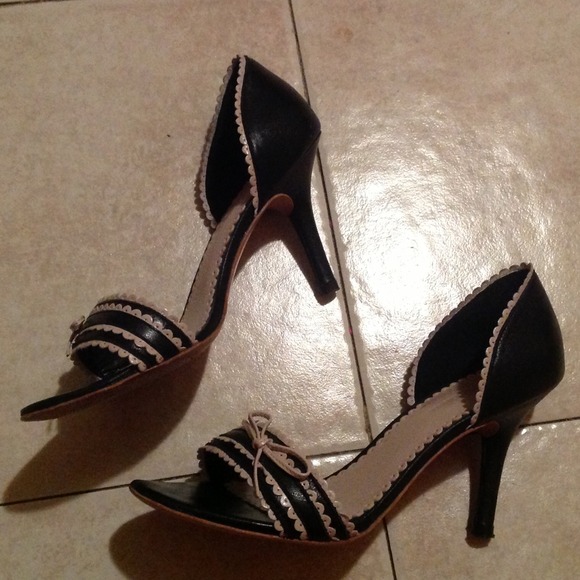 Kimel Black & Pink Peep Toe Sandals/Shoes Sz 7 - Picture 2 of 4