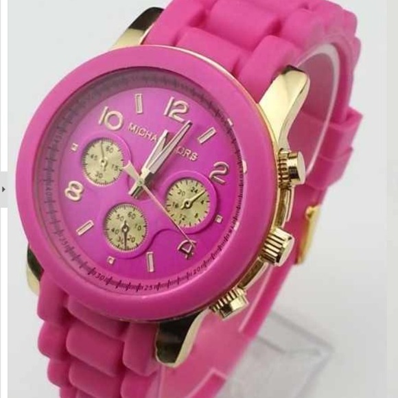 Women's, Pink Silicone Watch