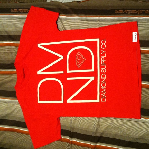 Diamond Supply Co. Tee Shirt Red DMND - Picture 1 of 3