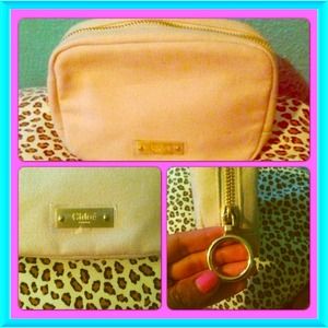 Chloe (parfums) creme pouch/ clutch can fit iPhone