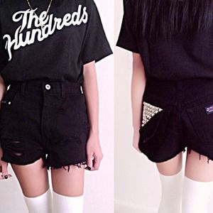 High waisted shorts