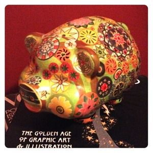 Funky PiggyBank! SOLD in bundle!