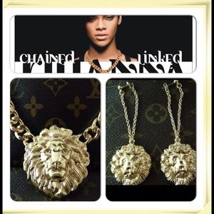 Lion Head Earrings