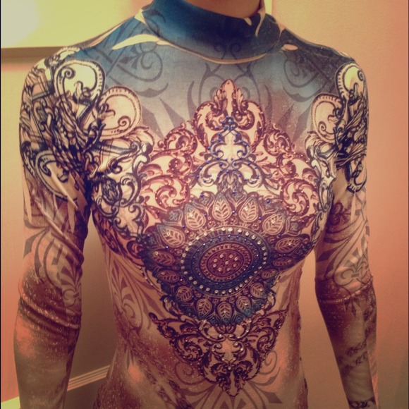 Brand new Indian/Asian inspired turtleneck.