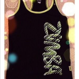 ~SOLD~ in bundle black with green Zumba racerback
