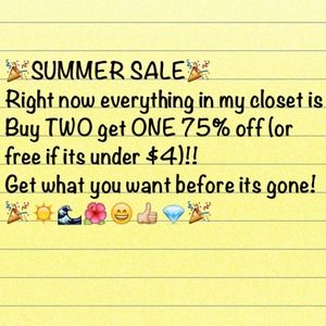🌺🎉SUMMER SALE🎉🌺 Read description