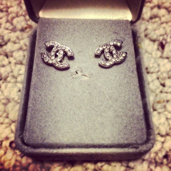 Chanel rhinestone earrings.